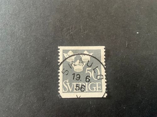 Tre kronor facit nr 284 fin stämpel SKAULO