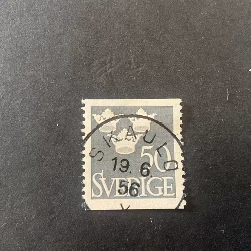 Tre kronor facit nr 284 fin stämpel SKAULO