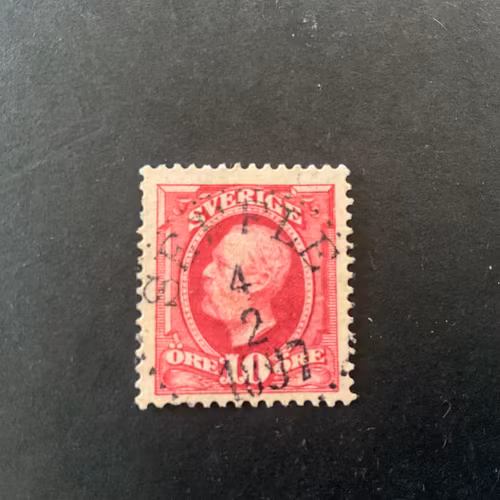 Oscar II koppartryck facit nr 54 praktstämplat SEFFLE