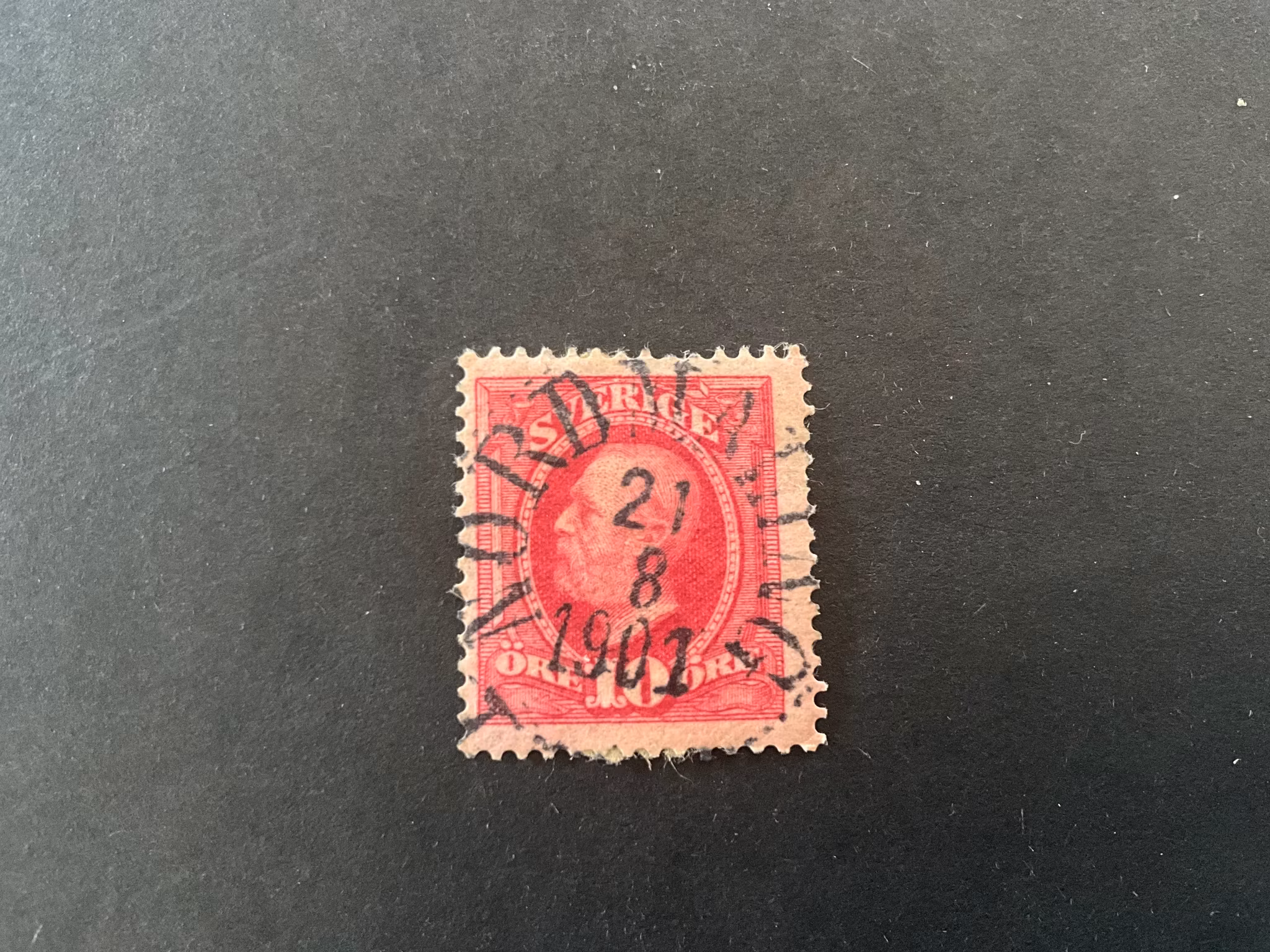 Oscar II koppartryck facit nr 54 praktstämplat NORDMALING