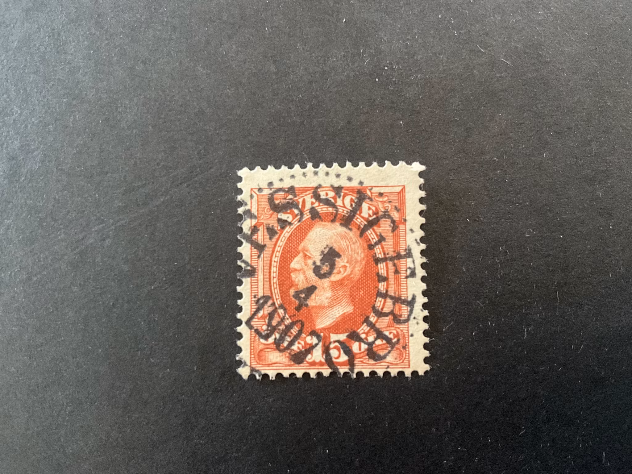 Oscar II koppartryck facit nr 55 praktstämplat VESSIGEBRO