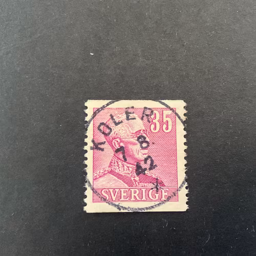 Gustaf V profil höger facit nr 280 praktstämplat KOLER