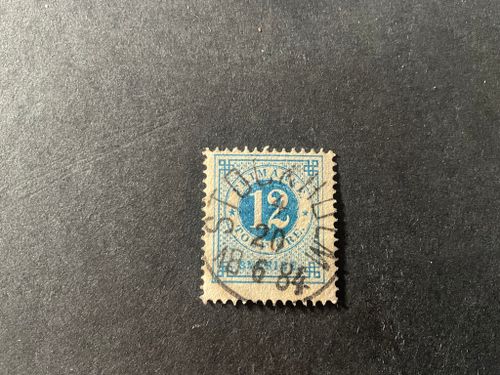 Ringtyp T 13 facit nr 32 praktstämplat STOCKHOLM 4