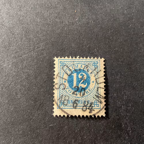 Ringtyp T 13 facit nr 32 praktstämplat STOCKHOLM 4