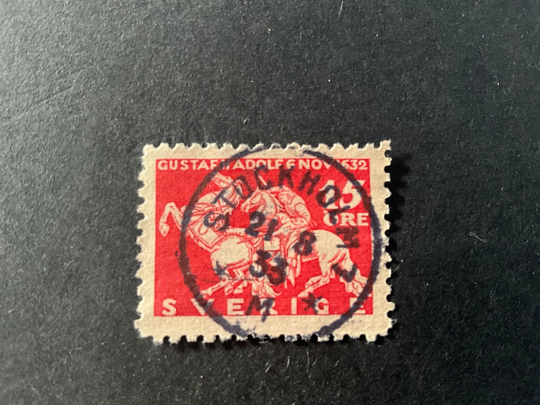 Lützen facit nr 235 C praktstämplat STOCKHOLM 7