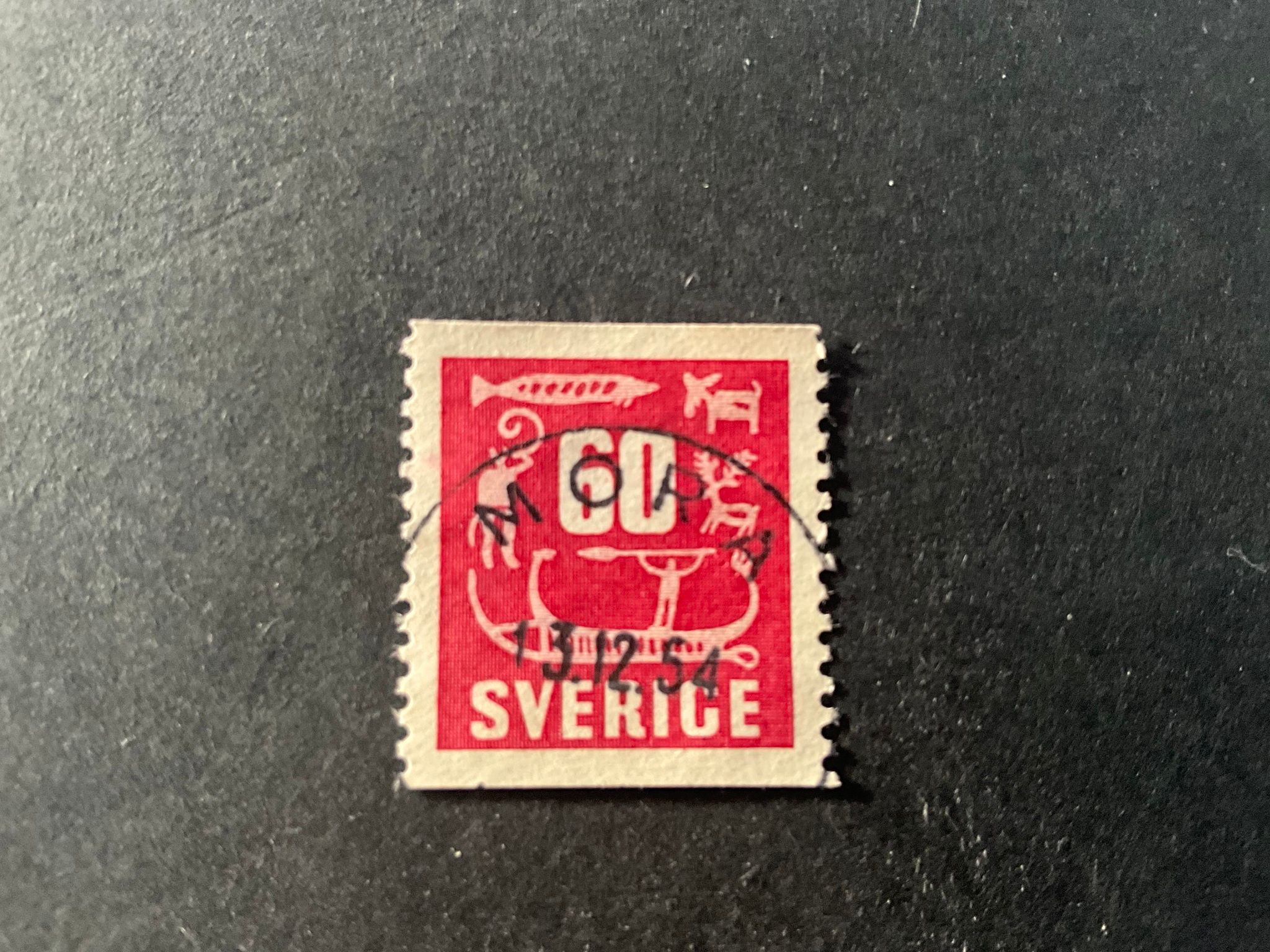 Hällristningar facit nr 460 fin stämpel MORA