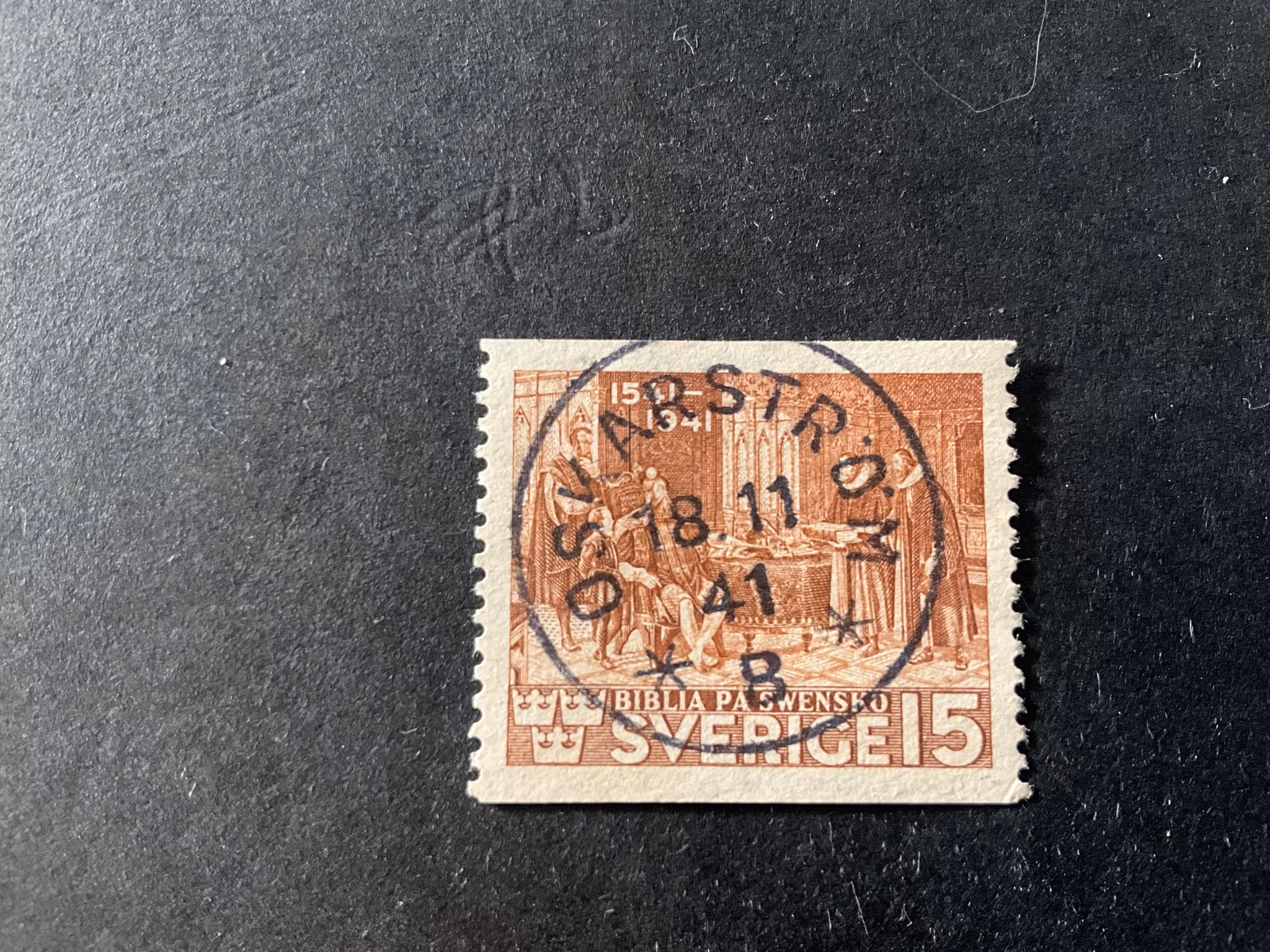 Bibeln facit nr 328 A prakt/lyxstämplat OSKARSTRÖM