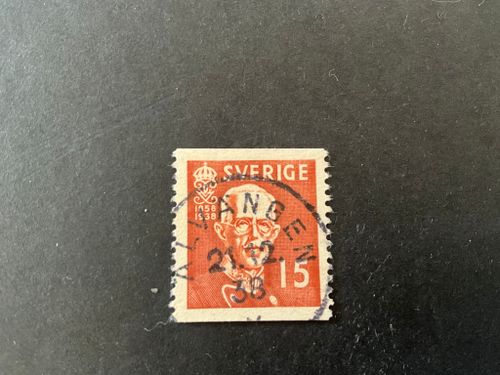 Gustaf V 80 år facit nr 267 A fin stämpel ÄLVÄNGEN
