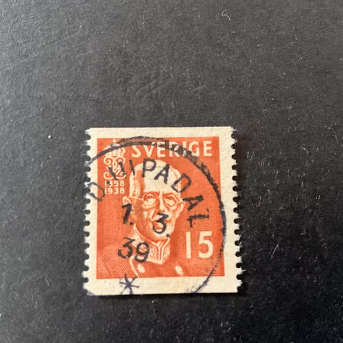 Gustaf V 80 år facit nr 267 A praktstämplat DJUPADAL