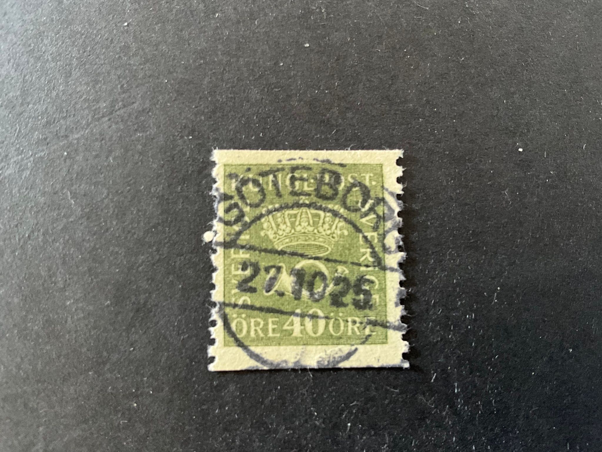 Postemblem facit nr 158 praktstämplat GÖTEBORG