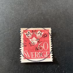 Tre kronor facit nr 286 praktstämplat HAMMAR