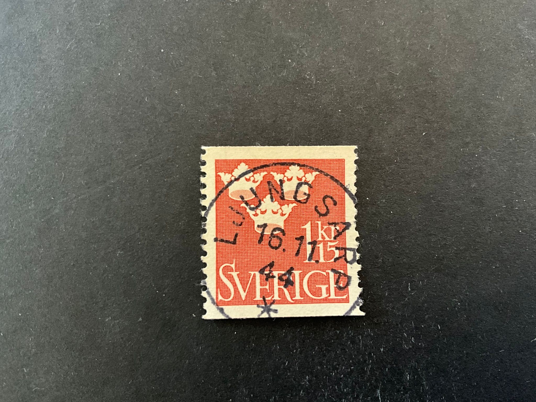 Tre kronor facit nr 297 praktstämplat LJUNGSARP