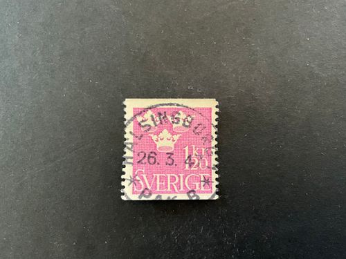 Tre kronor facit nr 298 praktstämplat HÄLSINGBORG 1 * PAK B *