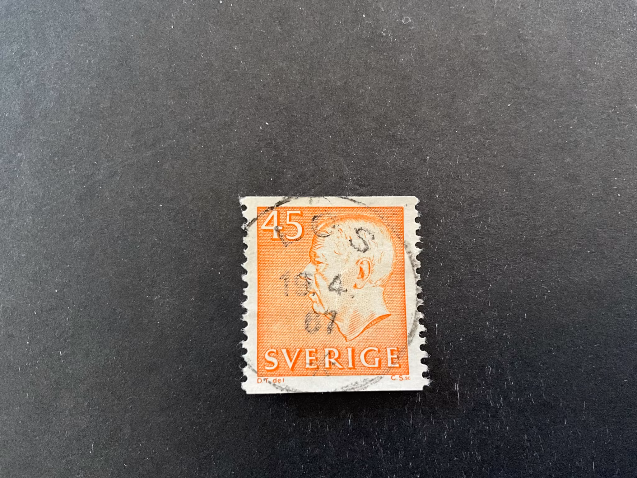 Gustaf VI Adolf typ III facit nr 429 A praktstämplat LOS