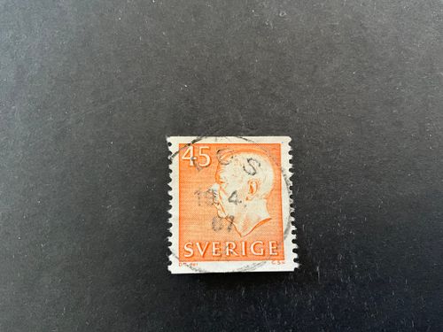 Gustaf VI Adolf typ III facit nr 429 A praktstämplat LOS