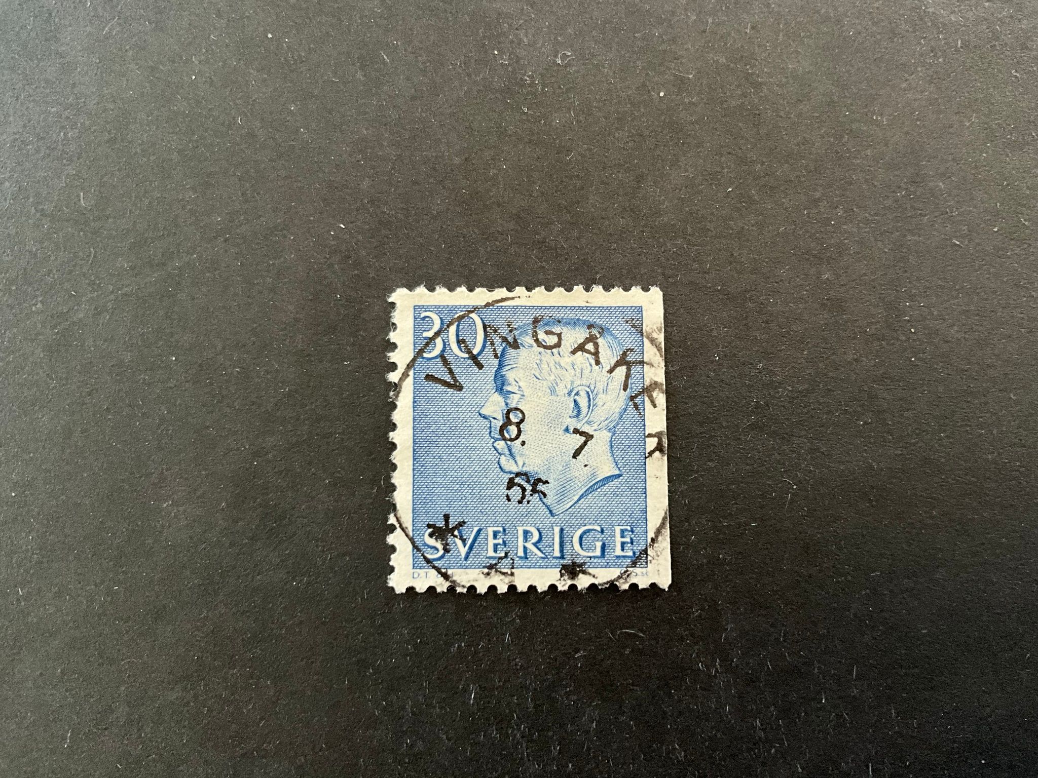 Gustaf VI Adolf typ III facit nr 421 B2 praktstämplat VINGÅKER