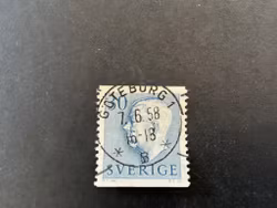 Gustaf VI Adolf typ II facit nr 416 A praktstämplat GÖTEBORG 1