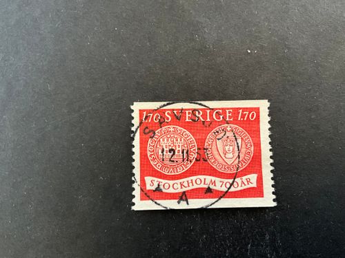 Stockholm 700 år facit nr 450 praktstämplat SÄVSJÖ