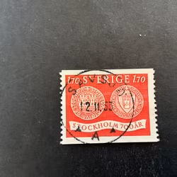 Stockholm 700 år facit nr 450 praktstämplat SÄVSJÖ