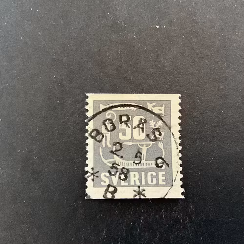 Hällristningar facit nr 458 praktstämplat BORÅS 6
