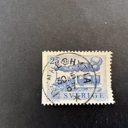 Sveriges järnvägar facit nr 484 B1 praktstämplat RÖNNESHYTTA