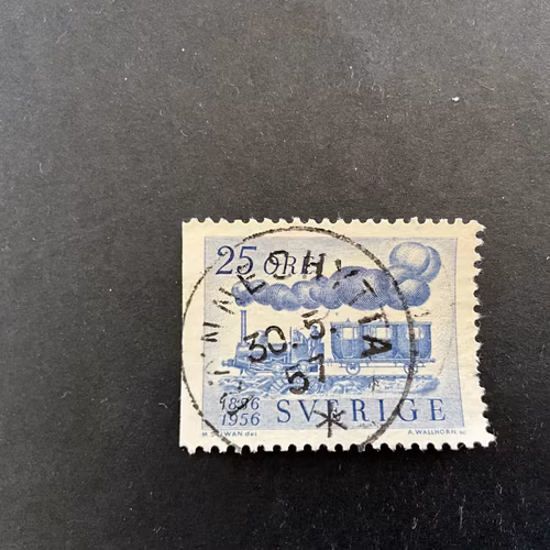 Sveriges järnvägar facit nr 484 B1 praktstämplat RÖNNESHYTTA