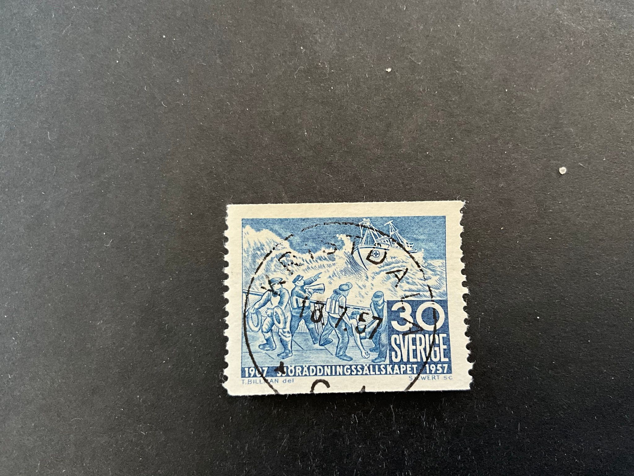 Sjöräddningssällskapet facit nr 486 A praktstämplat KRISTDALA
