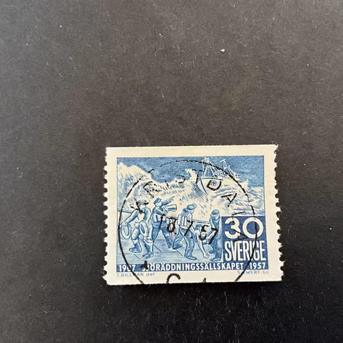 Sjöräddningssällskapet facit nr 486 A praktstämplat KRISTDALA