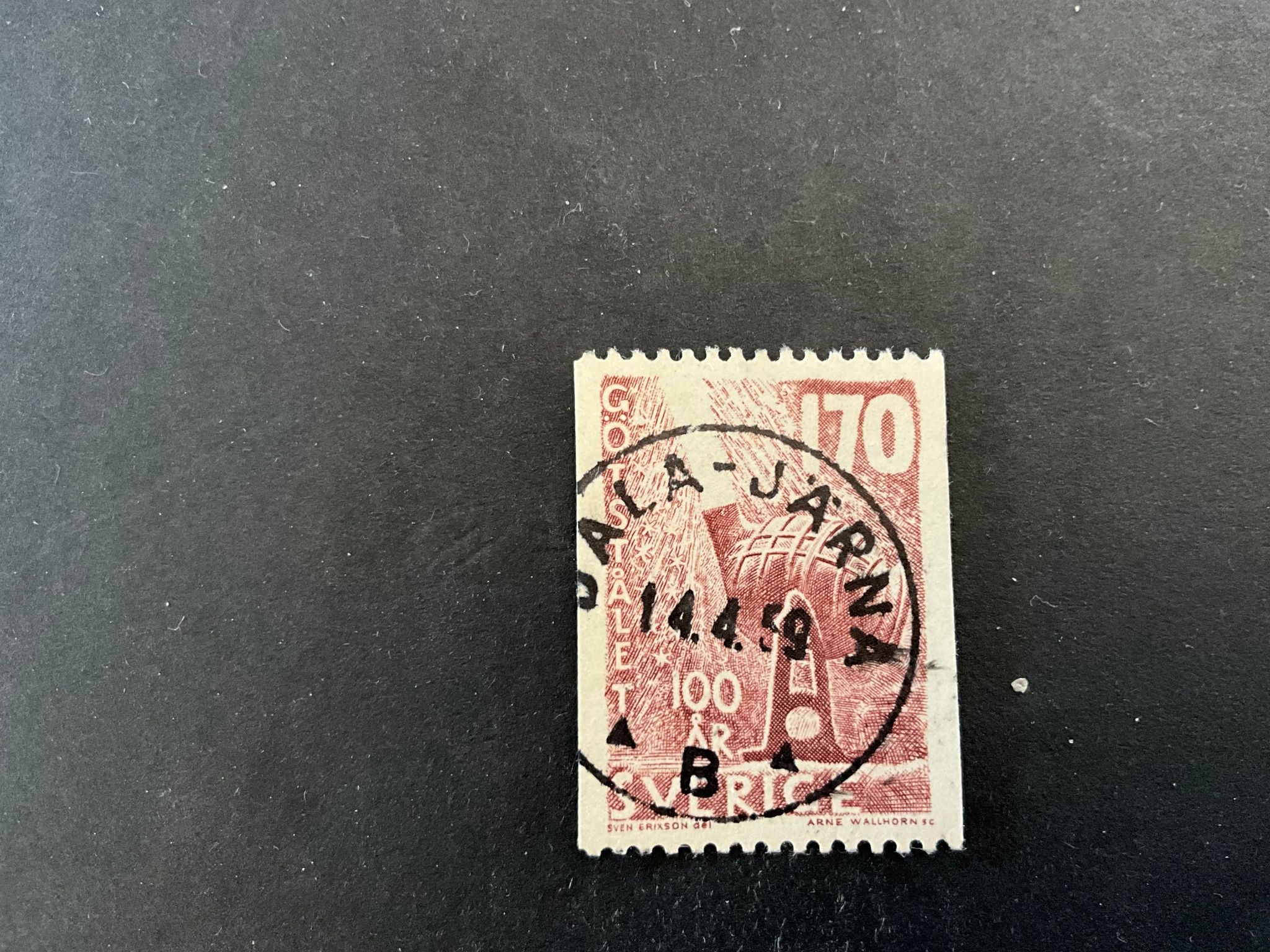 Götstålet facit nr 496 praktstämplat DALA-JÄRNA