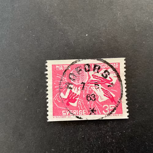 Världskampanjen mot hunger facit nr 544 A praktstämplat HOFORS