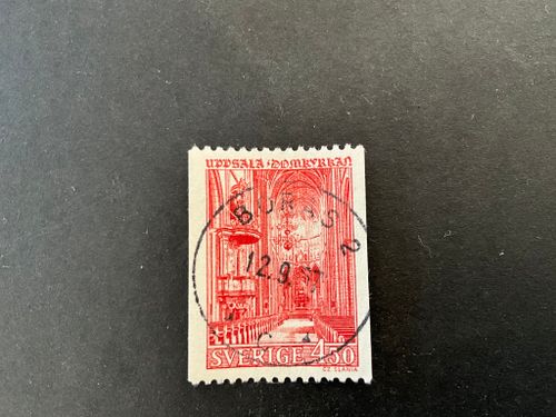 Uppsala domkyrka facit nr 600 praktstämplat BORÅS 2