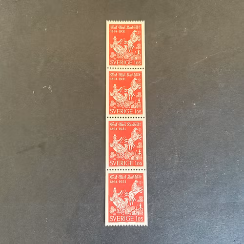 Karlfeldt facit nr 556 postfriskt 4-strip