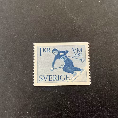 VM på skidor facit nr 455 postfriskt märke