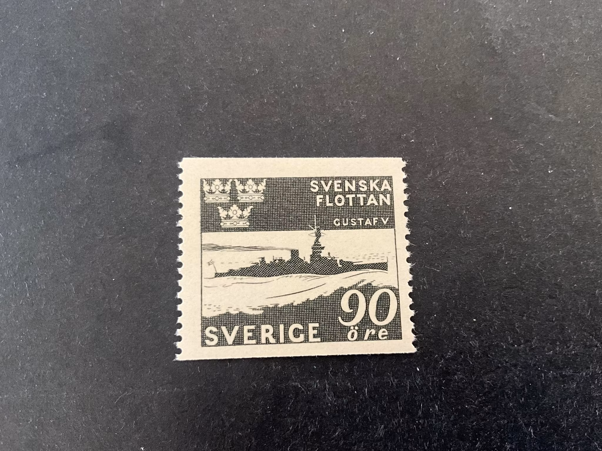 Svenska flottan facit nr 357 postfriskt märke