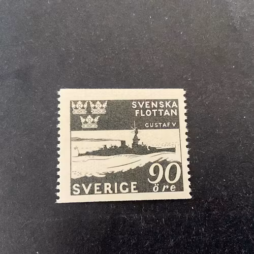 Svenska flottan facit nr 357 postfriskt märke