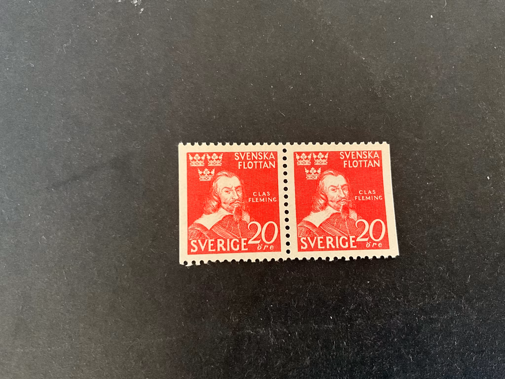 Svenska flottan facit nr 354 BB postfriskt par