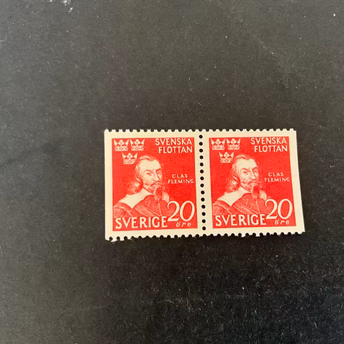Svenska flottan facit nr 354 BB postfriskt par