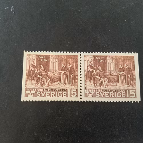 Bibeln facit nr 328 BB postfriskt par