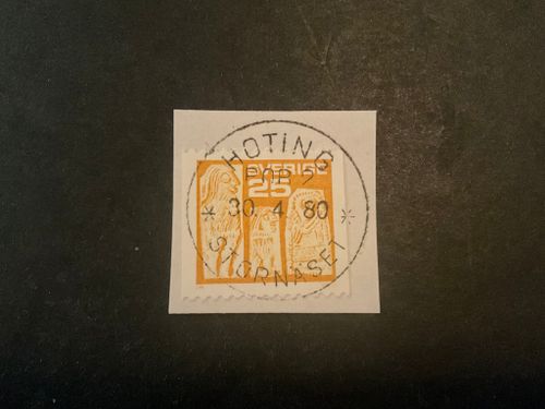 Guldgubbar facit 915 praktstämplat på klipp HOTING*STORNÄSET* POB 2 , sista dag