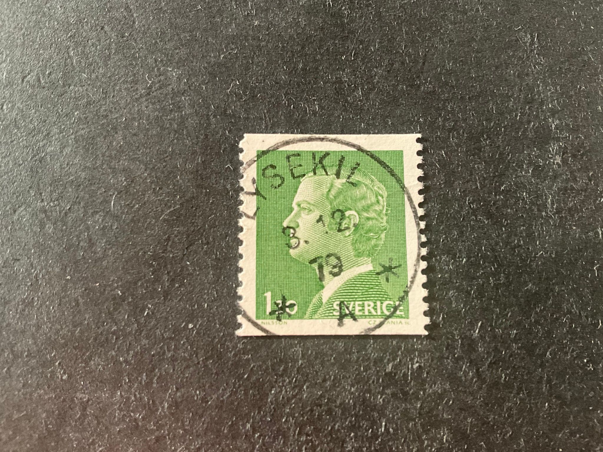 Carl XVI Gustaf facit nr 952 A V2 praktstämplat LYSEKIL