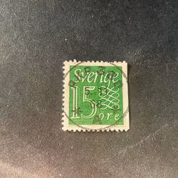 Ny siffertyp I facit nr 397 B2 lyxstämplat PKP 380 A