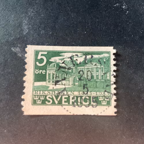 Riksdagen facit nr 240 A praktstämplat ANNERSTAD