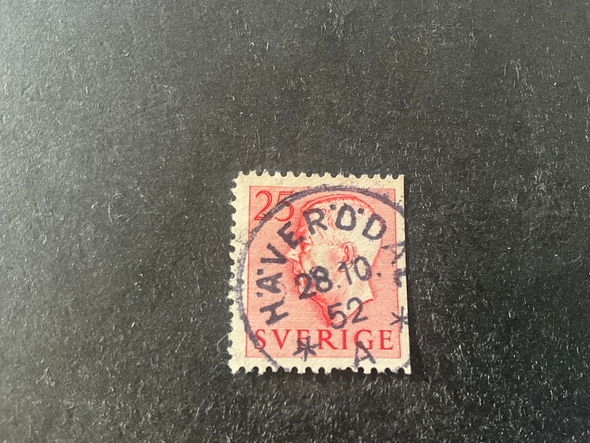 Gustaf VI Adolf typ I facit nr 405 B2 praktstämplat HÄVERÖDAL