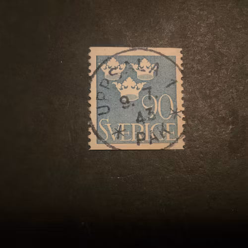 Tre kronor facit nr 293 praktstämplat UPPSALA 1