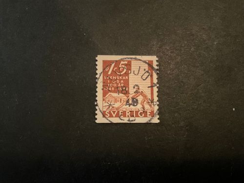 Pionjärjubileet facit nr 379 A praktstämplat ÄLVSJÖ 1