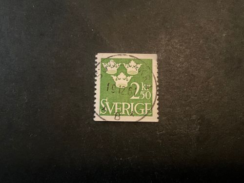Tre kronor facit nr 313 praktstämplat SÖDERÅKRA