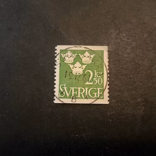 Tre kronor facit nr 313 praktstämplat SÖDERÅKRA