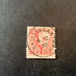 Gustaf VI Adolf typ I facit nr 405 A praktstämplat SKILLINGARYD