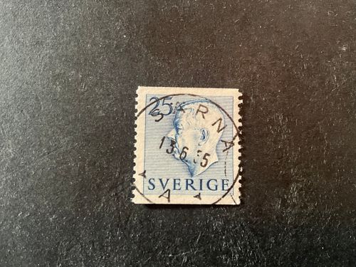 Gustaf VI Adolf typ I facit nr 406 A praktstämplat SÄRNA, del av 2:a stämpel