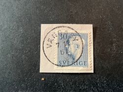 Gustaf VI Adolf typ II facit nr 416 A praktstämplat VÅNGABY på klipp